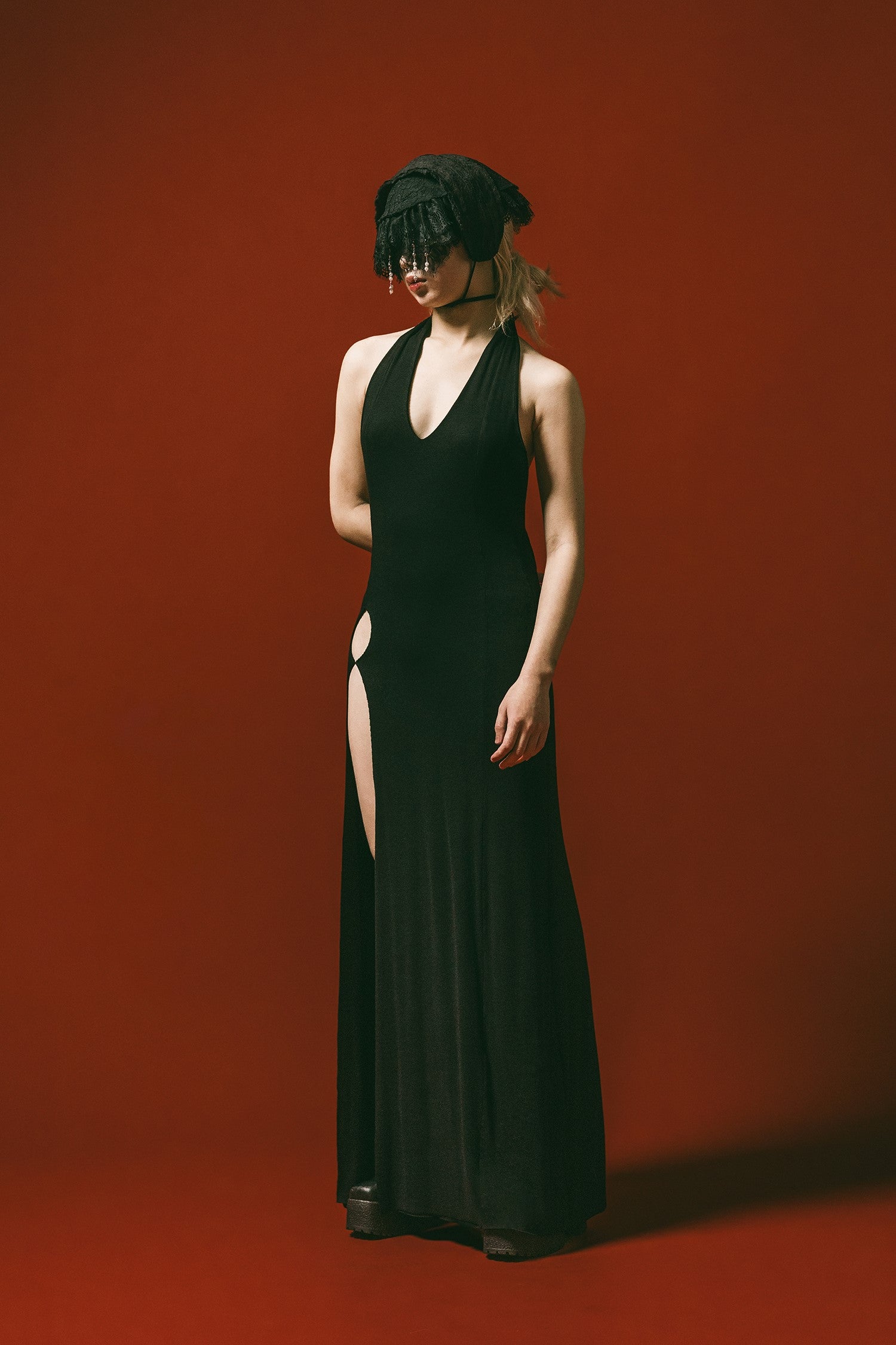 Side-Split Dress (Black) Side-Split Dress (Black)